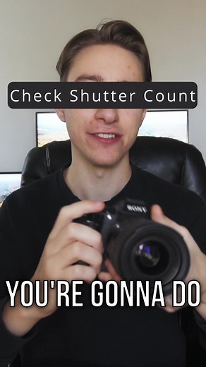 Checking shutter count on any #sonyalpha camera | Camera