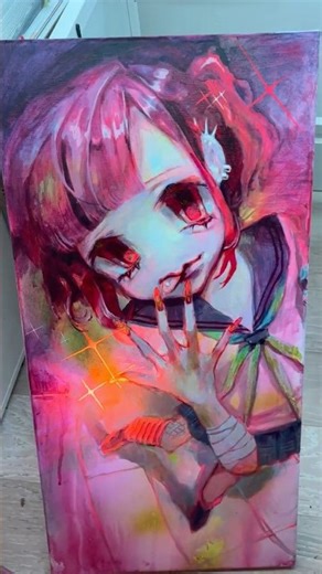 delicious glowing painting 💖 #speedpaint #art