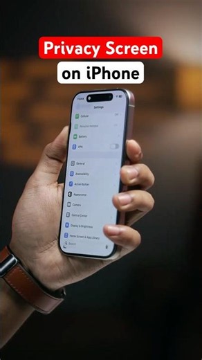 How to use Privacy Screen on iPhone 🔥 iPhone Privacy Screen Setting #shorts #iphone