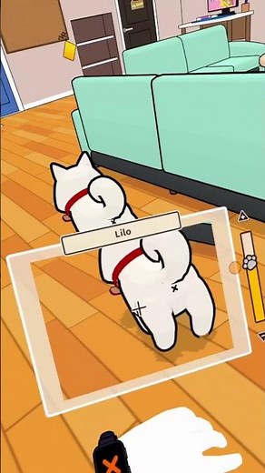 I got the cutest VR dog and he has one brain cell