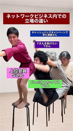 ネットワークビジネス内での立場の違い