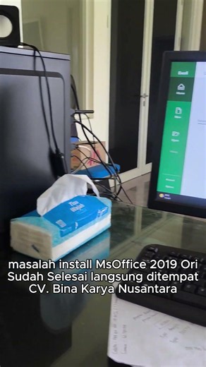 PC Desktop Pak Didik Winarko Mslh install MsOffice 2019 Ori Sudah Selesai.
