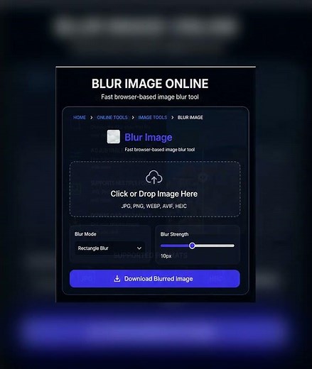 Blur Image Online Fast & Free| Blur Images in Browser