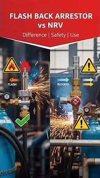 Flash Back Arrestor & NRV Difference |Every Safety Officer Must Know,Function,Use & Safety Explained