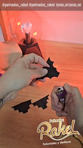 2M views · 41K reactions | MURCIELAGOS 驪 UNA DECORACIÓN FÁCIL Y ESPECTACULAR 率‍♀️ #halloween ##peinadosrakel #murcielago #decoración #reels | Peinados Rakel | Facebook