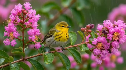 Beautiful Nature on Instagram: "Feathered friends dancing in the rain #birdwatching #birdphotography #birdsoftheworld #bird #birdforcatstowatch #birds #birdssoundsforcats #birdlovers"