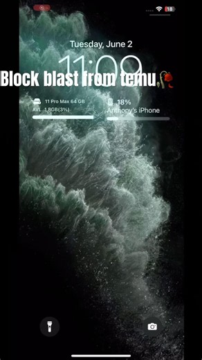 Block blast from temu 🥀💀 #temu #scam #iphone11maxpro #iphone11promax #smartphone