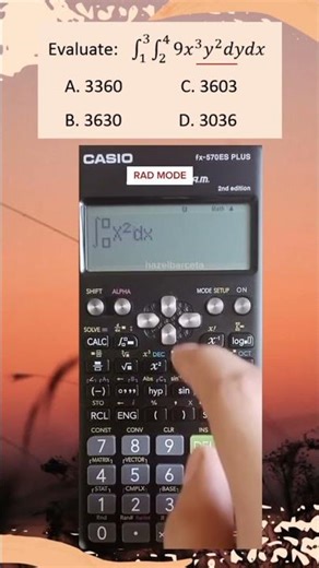 LEPT MATH MAJORSHIP | CALCULATOR TECHNIQUES | DOUBLE INTEGRATION