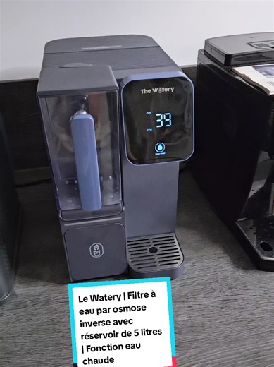 Le Watery | Filtre à eau par osmose inverse avec réservoir de 5 litres | Fonction eau chaude pour le thé, le café, la cuisine et le lait infantile | Élimine le fluor, les microplastiques et les métaux lourds. #SoldesdÉté #eau #osmosis #filtration #watery