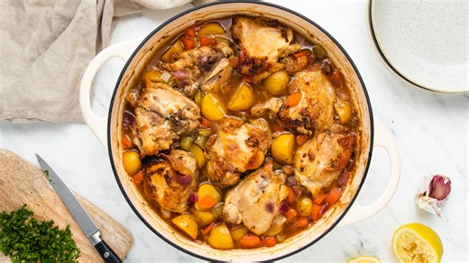 Lemon-Garlic Chicken Casserole Recipe - Mashed