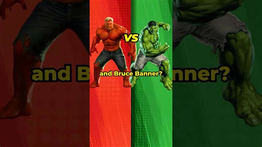 Red Hulk vs Green Hulk #marvel