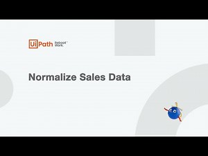 Using UiPath to Normalize Sales Data in Excel