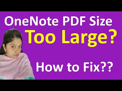 How to reduce OneNote PDF Size | Reduce PDF Size | OneNote PDF Size too large | OneNote