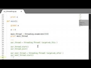 Python [threading] 07 Daemon Threads