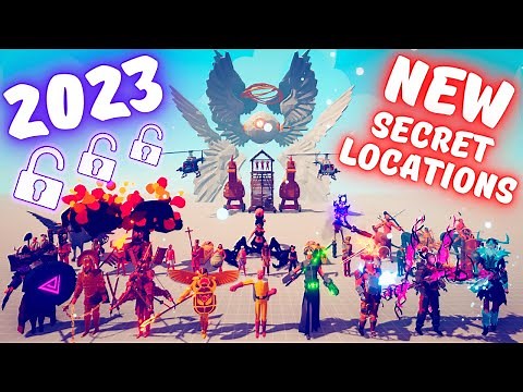 ALL 44 NEW HIDDEN UNІTS SECRET LOCATIONS - Totally Accurate Battle Simulator TABS