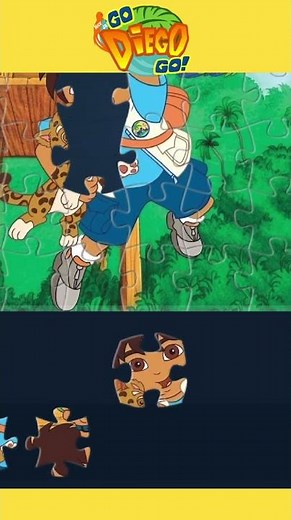 Go Diego Go puzzles 🧩 Diego going to the jungle #funpuzzles #cartoon #puzzlegame