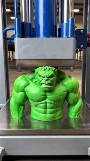 “Hydraulic Press ne Hulk ko crush kar diya 😱💥”#viral #hulk