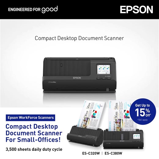 Going paperless? It starts with a scanner. 📰 Even in a digital-first world, most businesses still manage physical documents (e.g. contracts, forms, invoices, and records). Epson document scanners help you bridge that gap. They’re built for speed, accuracy, and easy integration into your workflow, so your team can digitise and manage documents without the usual bottlenecks. If staying organised, compliant, and efficient matters to your business, Epson has got you covered. 👉 Discover Epson Scann