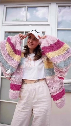 Sweter na drutach handmade cardigan #knittig #sweaterdesign #outfitideas