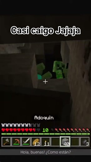 de milagro no me cai al guindo ese. Jajaj #minecraft #ps4 #clips