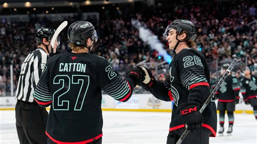 Catton whips it into the wide open net