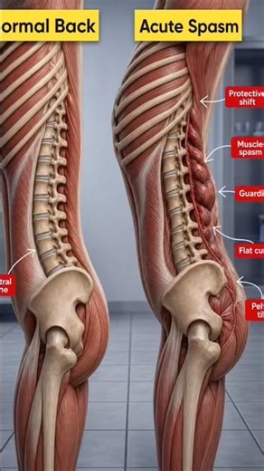 Low Back Spasm From Lifting: What It Looks Like #backpainrelief #posture lowbackpain