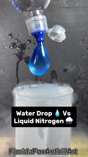 Water Drop vs Liquid Nitrogen Experiment | Satisfying ASMR Science