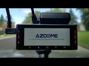 AZDOME M550 DashCam 3 Channel, 4K+1080P, Built-in WiFi GPS, IR Night Vision, Capacitor, Parking Mode