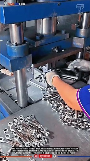 Innovation Wrench Marking Machine: Precision Logo and Size Embossing, Combination Wrench #tech