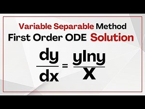 Variable Separable Method 3: How to Solve Differential Equations by Variable Separation #ODE