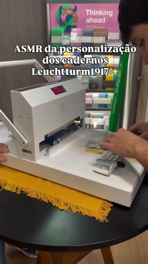 Qual o som da personalização dos Leuchtturm? #shortsvideo #papelaria #asmr