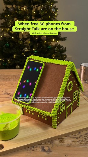 294K views | Say yes to smart gingerbread homes. The season of YES is here. | Straight Talk | Facebook