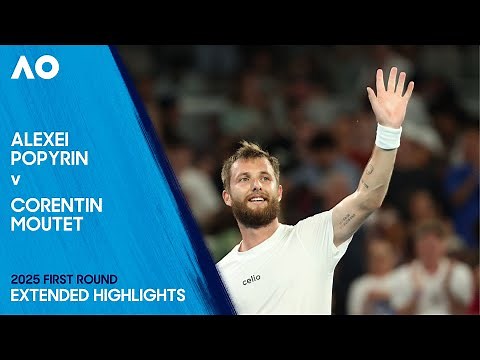 Alexei Popyrin v Corentin Moutet Extended Highlights | Australian Open 2025 First Round