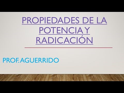 Propiedades de la potencia y radicación, con números enteros.