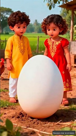 Tiny Kids Driving a Mini Jeep with a Giant Egg! 😍🐣 #Shorts #ai #tree