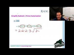 Math 20-2 - Lesson 2.1 - radical review
