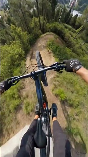 Most Insane Staircase Ride Ever! 🔥 POV Mountain Bike #shorts #viral