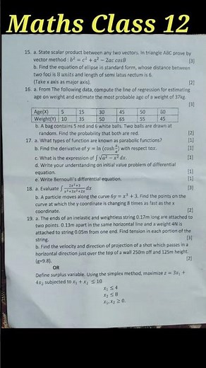 Class 12 mathematics model paper 2025 || mathematics model question paper 2025 #maths #class12maths