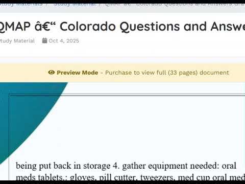 QMAP Medication Administration Exam Review 2026 💊✅ Pass With Confidence