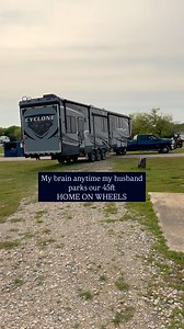 Parking our 45ft RV 😳. It’s been over three years since hitting the open road in our RV, and after all this time and countless maneuvers, you’d think I’d be calm and collected 🤣 when my husband parks our 45ft big rig. The size of our rig always makes me a tad anxious, despite knowing he’s an absolute pro. He’s got this, and he always does! 💪🚐 😂 What do you think, could you park a 45ft triple axle RV? 😳 . . Follow for more RV life / RV living @heartandsaultravel . . #rvlife #bigrig #bigrigp