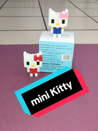 mini Kitty #armandolegos #personajes #caricaturas #tutoriales #bloques #patrones #legochino #instrucciones #instructivo #coleccion #kitty
