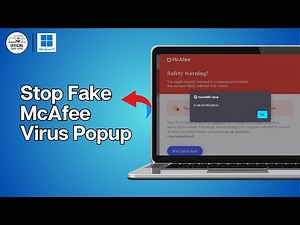 How to Stop Fake McAfee Virus Popup Notifications (2025) | Remove Scam Alerts Fast