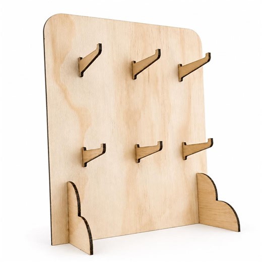 Wooden Keychain Display Stand, Market Stall Display, Laser Cut Plywood Product Stand, Flat Pack Display Holder, Custom Engraved Display - Etsy