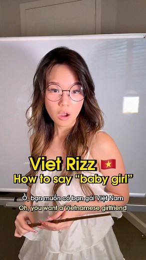 51K views · 364 reactions | Cách tán gái Việt phần 3. Viet Rizz. Vietnamese pick-up line part 3. How to say “baby girl” in Vietnamese .Easy vietnamese lesson for foreigners #vietnamese #comedy #saigon #vietnam #florida #jessicaanhdao | Jessica Anh Dao | Facebook