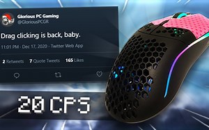Glorious Model O无线版更新：它能点击到20CPS！【Intel Edits】