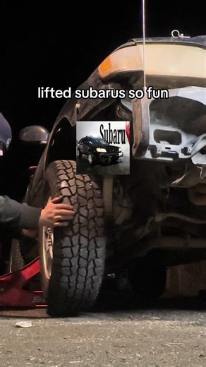 Lifted Subaru Forester with Rally Tires