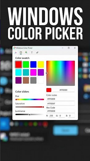 Install the Windows Color Picker