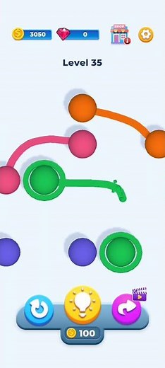 Ball Connect Level 35 | Connect Balls of Same Color to Create Chains | Endless Fun Puzzle Game