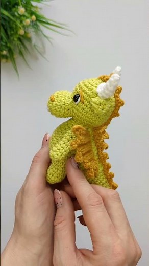 Crochet Dragon FREE amigurumi tutorial #crochetdragon #crochettoys #amigurumidragon