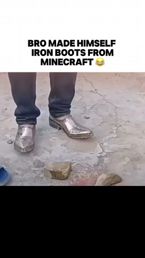 13K views · 76K reactions | These slap hard  #minecraft #iron #boots #ironboots #viral #funny #funnytiktok #pun #rock #fyp #foryou #reels #instagramreels | World Clips | Facebook